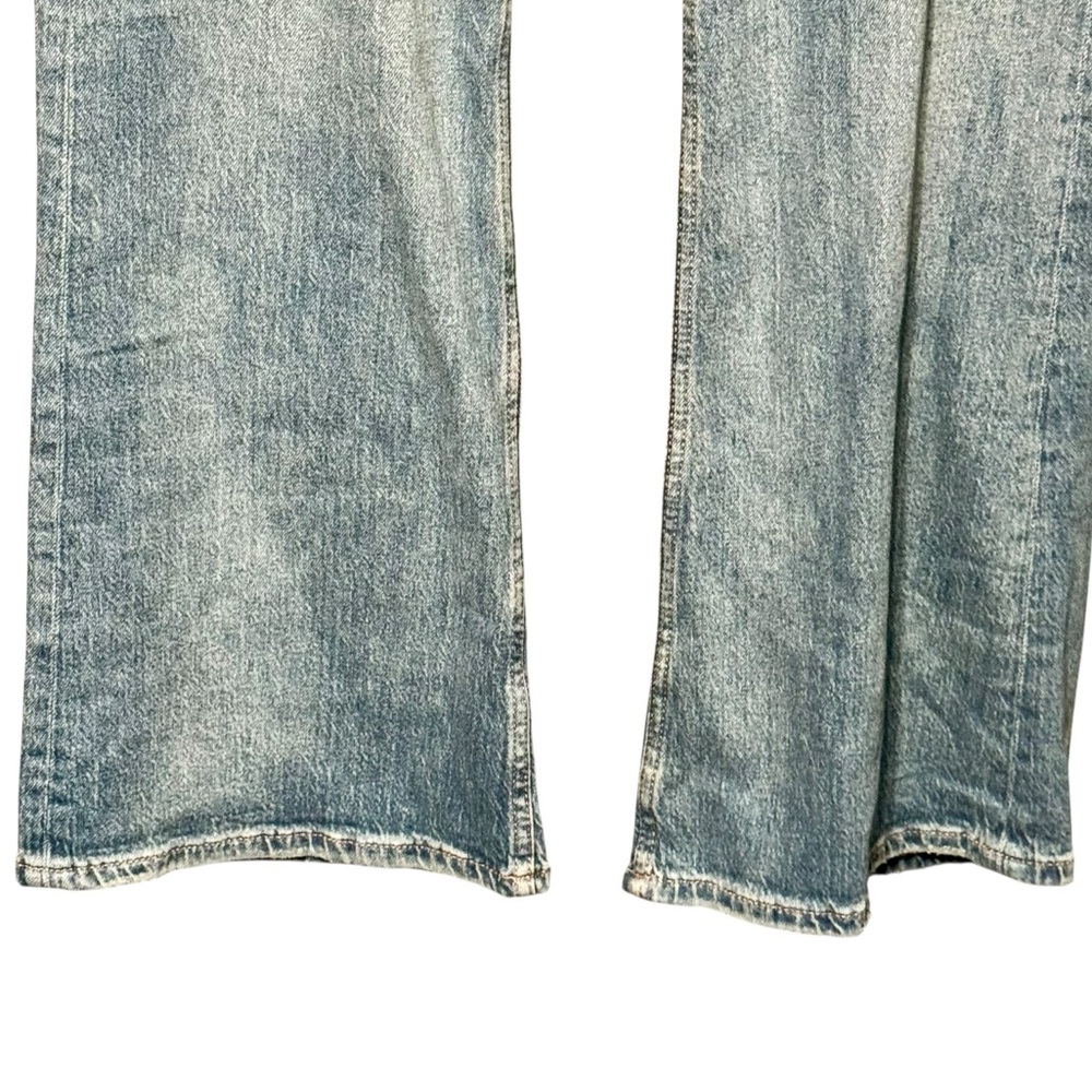 Aeropostale New Mid Rise Flare Cargo Wide Leg Patch Pocket Denim Jeans - Picture 8 of 16